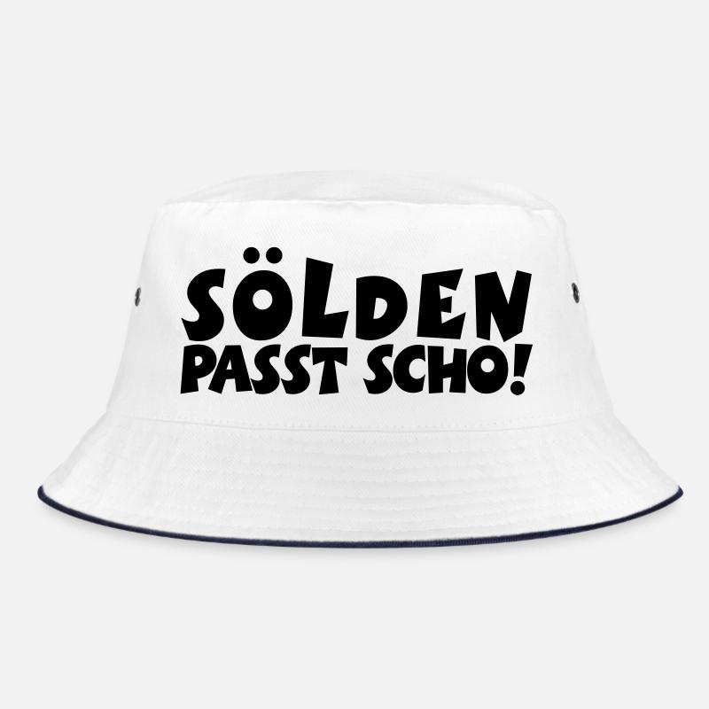 Sölden Passt Scho! - Bucket Hat - Weiß/Navy