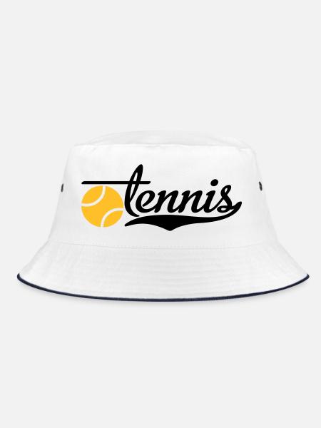tennis - Bucket Hat - white/navy - Front