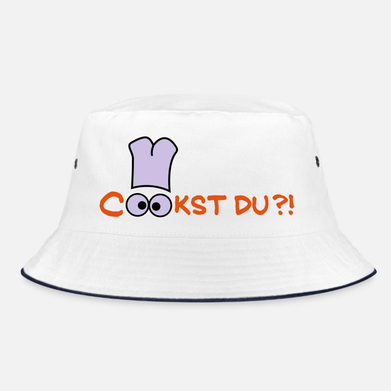 Cook you st? - Bucket Hat - white/navy