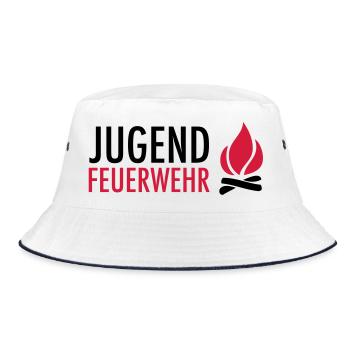 Jeunes sapeurs-pompiers avec flamme - Bob - blanc/marine - Devant