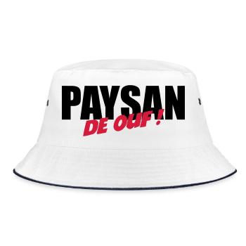 Paysan de ouf ! - Bob - blanc/marine - Devant