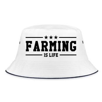 Farming is life - Bob - blanc/marine - Devant