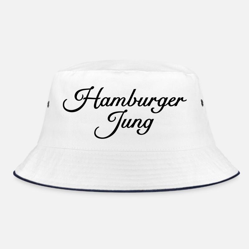 Hamburger Jung Klassisch - Bucket Hat - Weiß/Navy