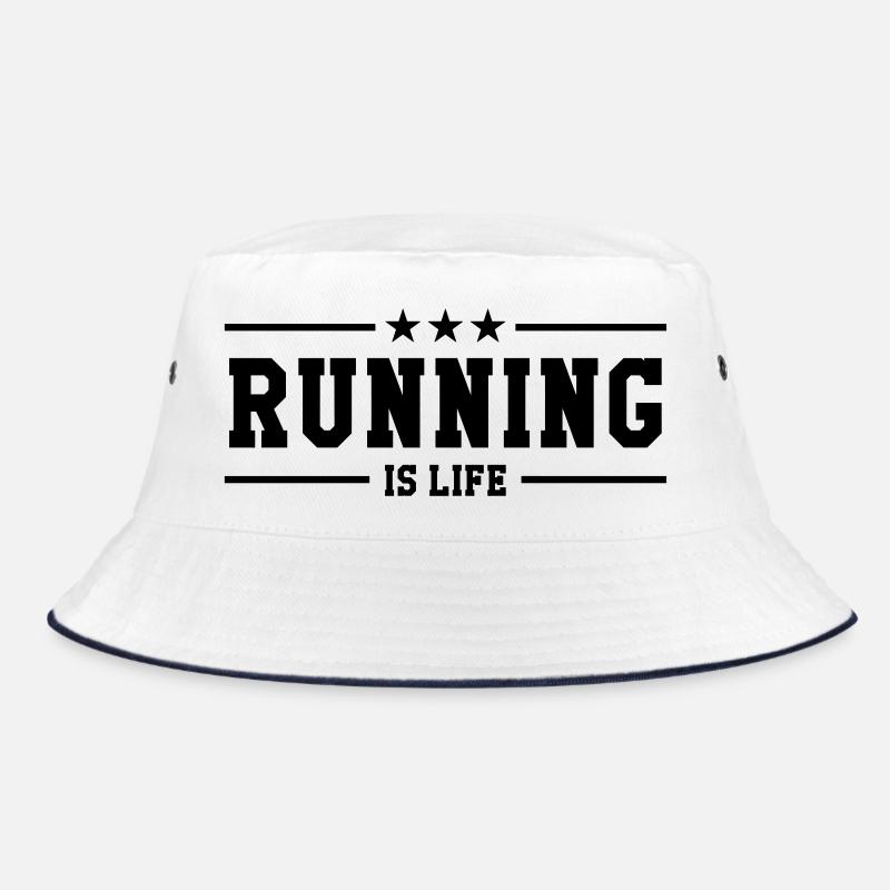 Course à Pied / Running / Jogging / Coureur - Bob - blanc/marine