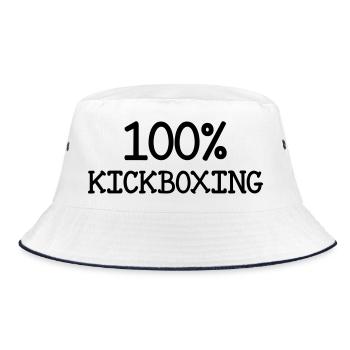 Kickboxing / Kickboxer / Kick Boxing / Kick Boxer - Bucket Hat - white/navy - Front
