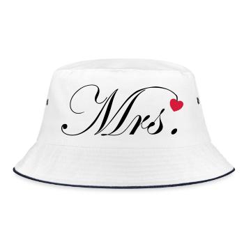 Monsieur et Madame Mariage Décor de cœur pour un couple - Bob - blanc/marine - Devant