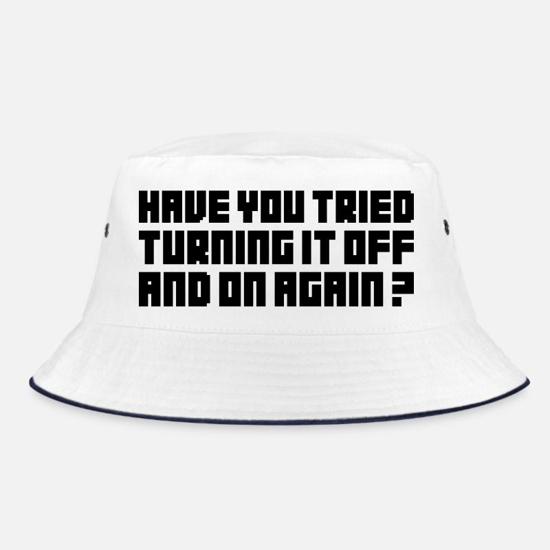 Turning It Off – Nerdiges Computer Statemen Bucket Hat