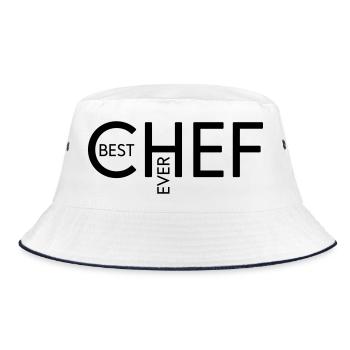Gifts for men - Bucket Hat - white/navy - Front