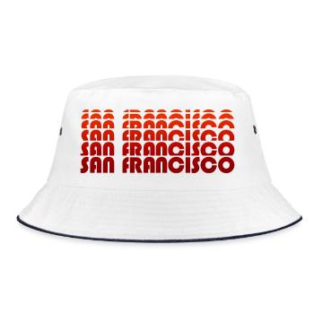 San Francisco - Bucket Hat - white/navy - Front