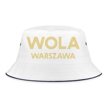WOLA Warszawa Warsaw Warschau - Bucket Hat - white/navy - Front