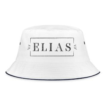 ELIAS in Context - Bucket Hat - white/navy - Front