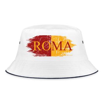 Roma Rom Römer Fußball - Bucket Hat - Weiß/Navy - Vorne