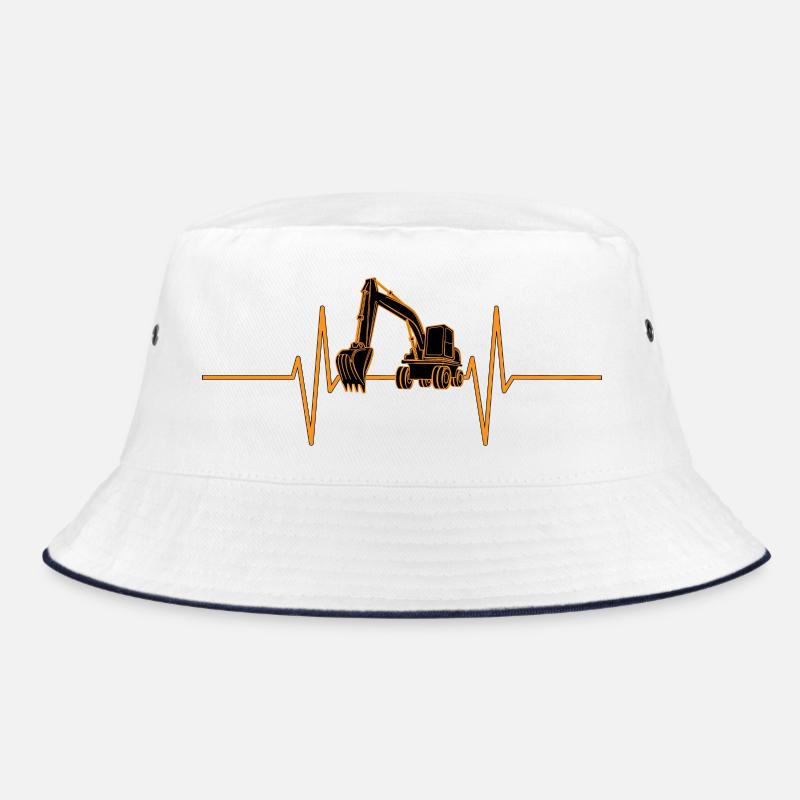Heartbeat with excavator Bucket Hat