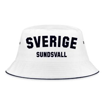 SUNDSVALL, Sweden, Sweden - Bucket Hat - white/navy - Front