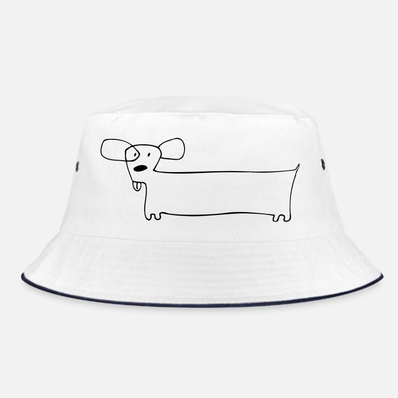 01 Doggie Long - Bob - blanc/marine