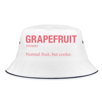 GRAPEFRUIT Pampelmuse - Bucket Hat - Weiß/Navy - Vorne