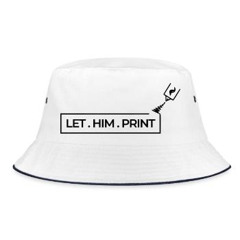 LAISSER. LUI. IMPRIMER - Bob - blanc/marine - Devant