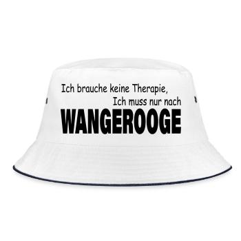 Therapy WANGEROOGE - Bucket Hat - white/navy - Front