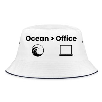 Chemise Ocean > Office Adventure - Bob - blanc/marine - Devant