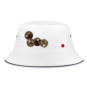 Jeu de boule de pétanque - Bob - blanc/marine - Devant