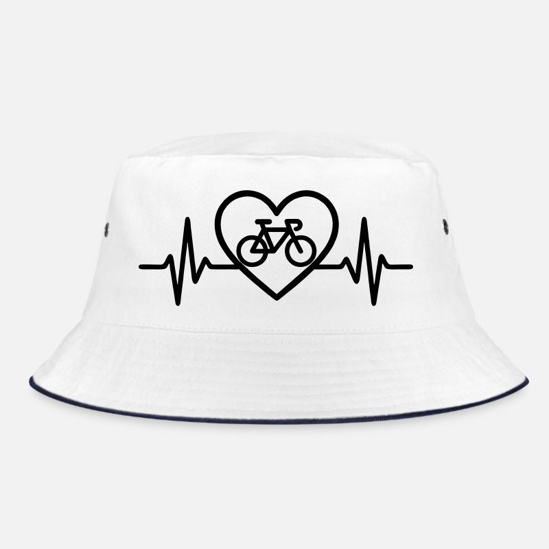 Herz Radfahren – Leidenschaft Fahrrad Bucket Hat