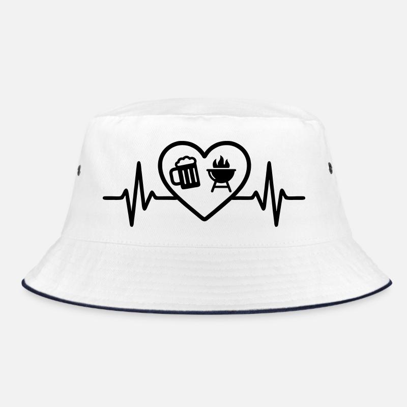 Herz Bier Grillen Bucket Hat