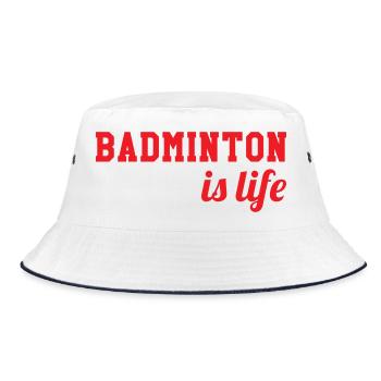 Le badminton c'est la vie ! - Bob - blanc/marine - Devant