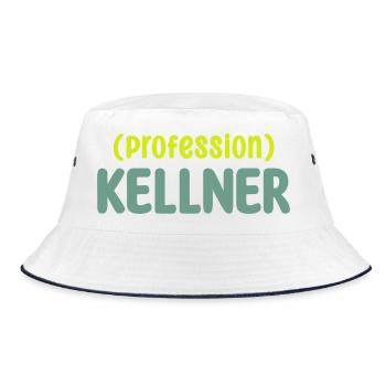 Waiter - Bucket Hat - white/navy - Front