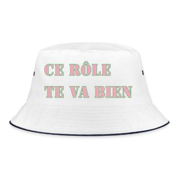 THIS ROLE SUITS YOU WELL - Bucket Hat - white/navy - Front