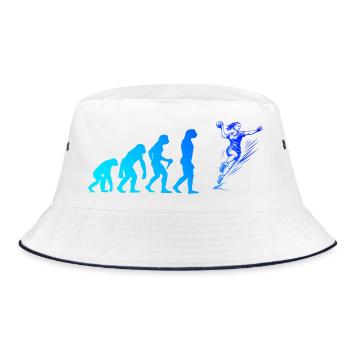 Clear handball message for women - Bucket Hat - white/navy - Front