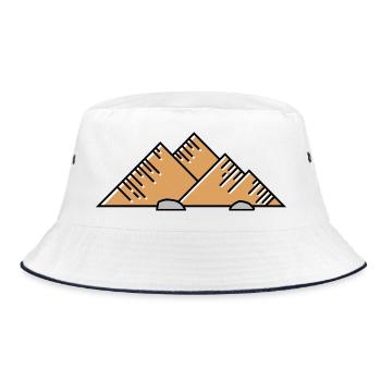 Icône des montagnes - Bob - blanc/marine - Devant