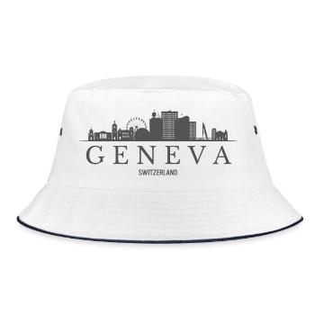 Genève, Suisse, silhouette de Genève - Bob - blanc/marine - Devant