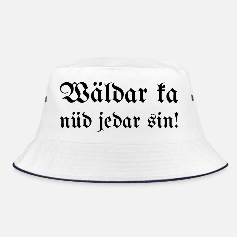 Wäldar ka nüd jedar sin ! - Bob - blanc/marine