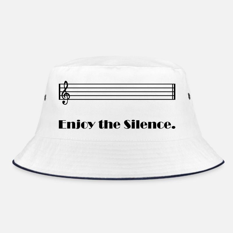 Profitez du silence - Bob - blanc/marine