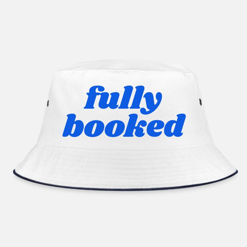 fully booked - Bucket Hat - Weiß/Navy