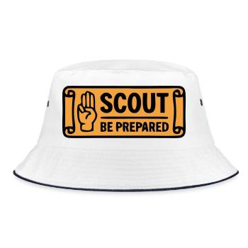 Accueillement scout Aventure Scout Soyez prêt - Bob - blanc/marine - Devant