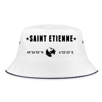 Saint Etienne France Coordonnées Globe - Bob - blanc/marine - Devant