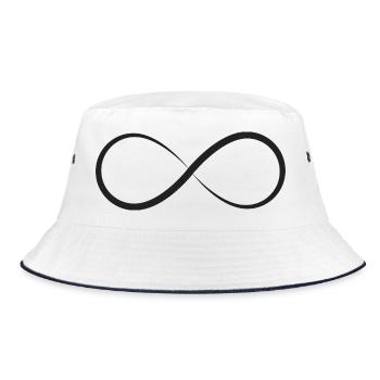 Minimalisme des lignes infinies - Bob - blanc/marine - Devant