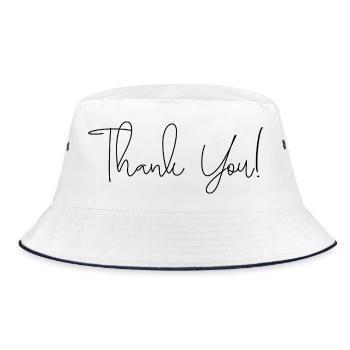 Merci à Script Lettering - Bob - blanc/marine - Devant