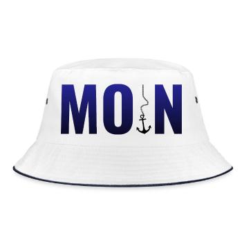 Hello - Bucket Hat - white/navy - Front