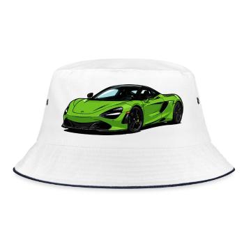 Supercar vert lime–Illust - Bob - blanc/marine - Devant