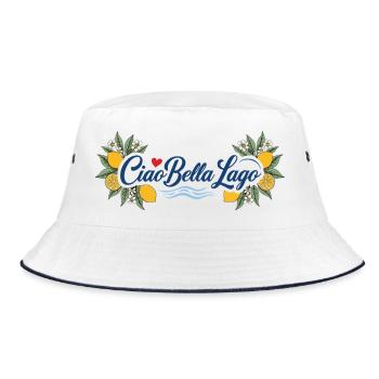 Ciao Bella Lago Motif Citron Vagues - Bob - blanc/marine - Devant