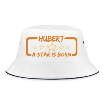 Gift for Hubert - Bucket Hat - white/navy - Front