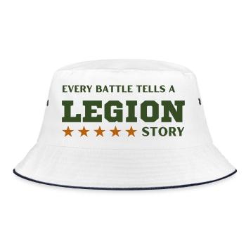 Legion-Schlachtgeschichte - Bucket Hat - Weiß/Navy - Vorne