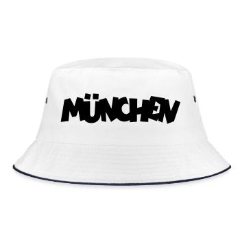 München - Bucket Hat - Weiß/Navy - Vorne