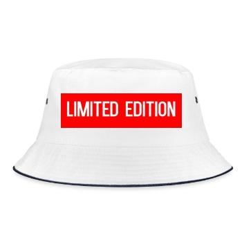 Limitierte Auflage - Bucket Hat - Weiß/Navy - Vorne