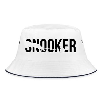 snooker - Bucket Hat - Weiß/Navy - Vorne