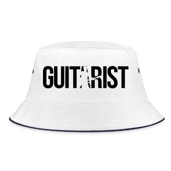 guitarist - Bucket Hat - white/navy - Front