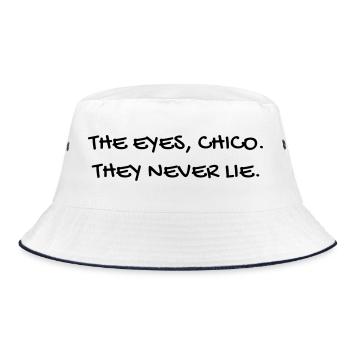Cinema / Film / Zitat / TV-Serie - Bucket Hat - Weiß/Navy - Vorne
