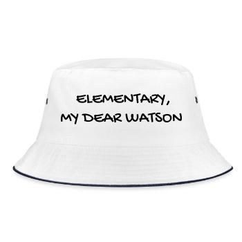Cinema / Film / Zitat / TV-Serie - Bucket Hat - Weiß/Navy - Vorne